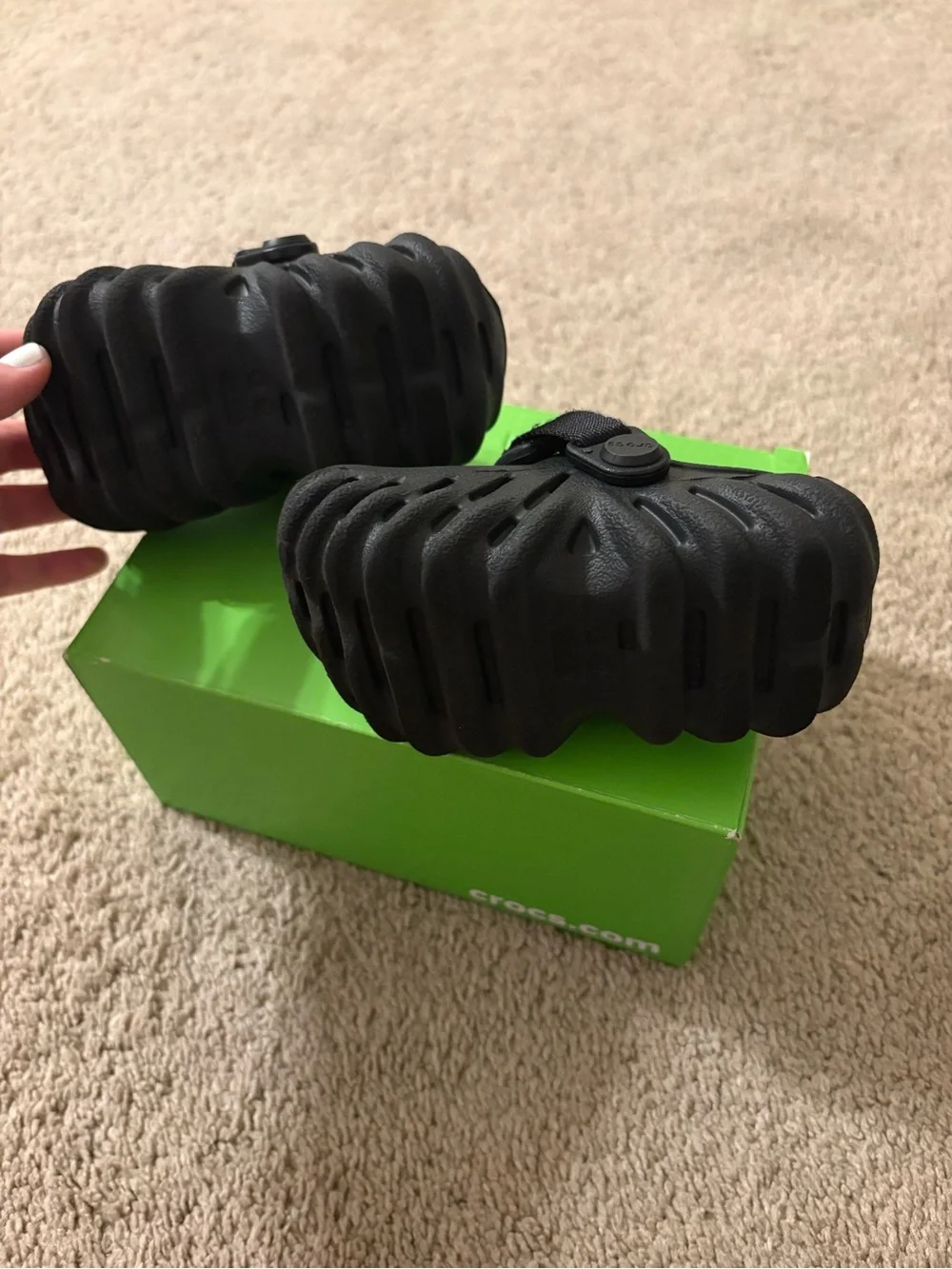 CROCS Kids Black Classic Clog Sandals